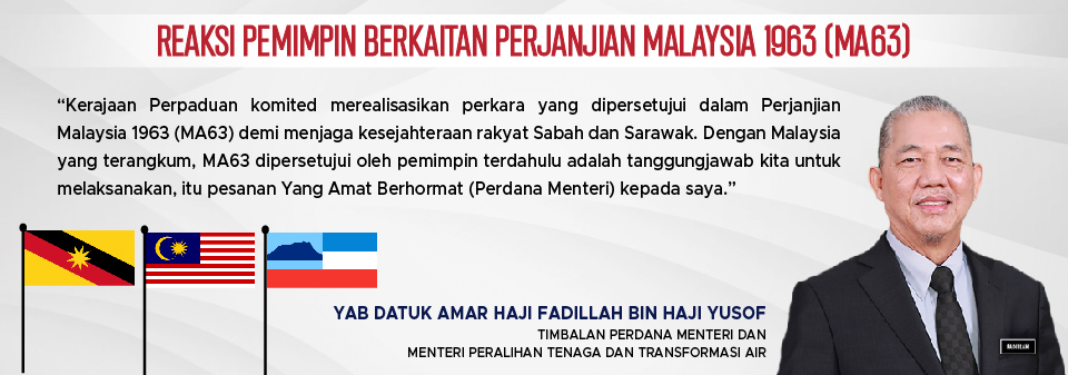 REAKSI PEMIMPIN BERKAITAN MA63 2026-02