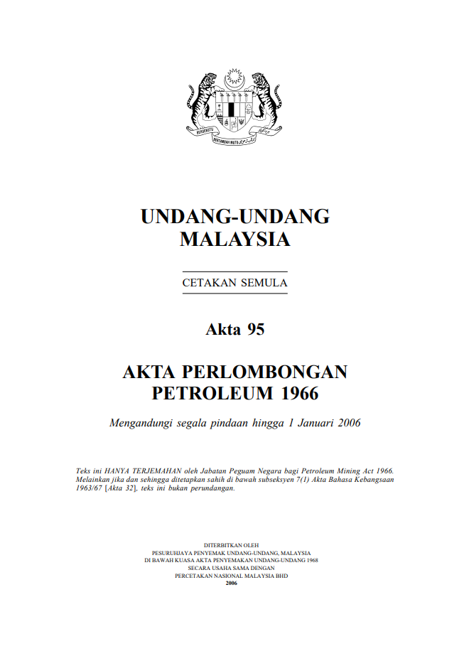 akta-perlombongan-petroleum-1966