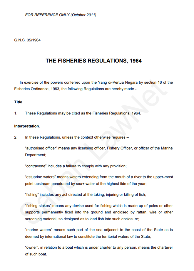 fisheries-regulations